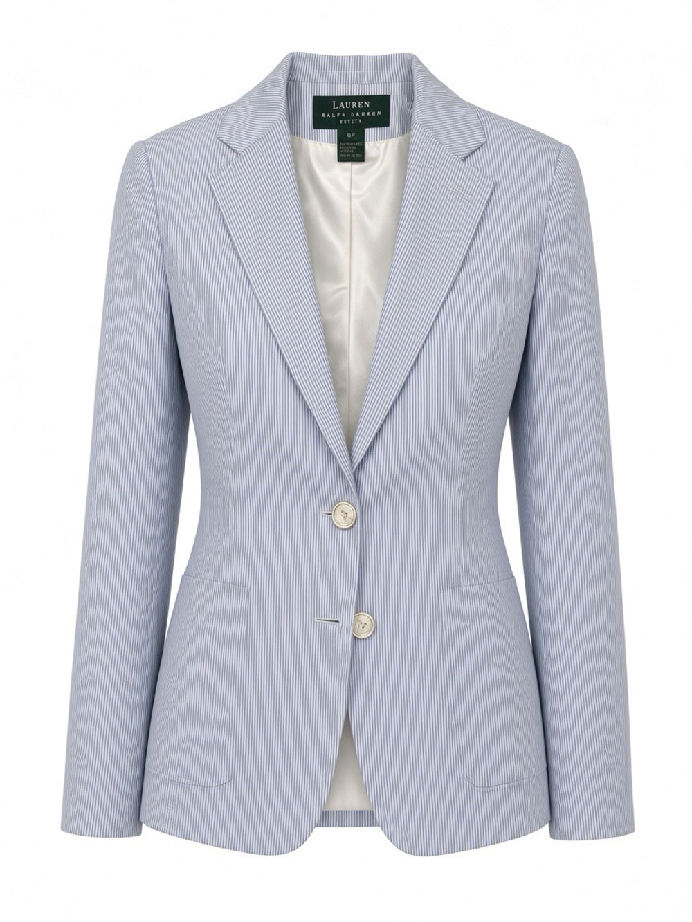Ralph Lauren Light Blue & White Pinstripe Blazer